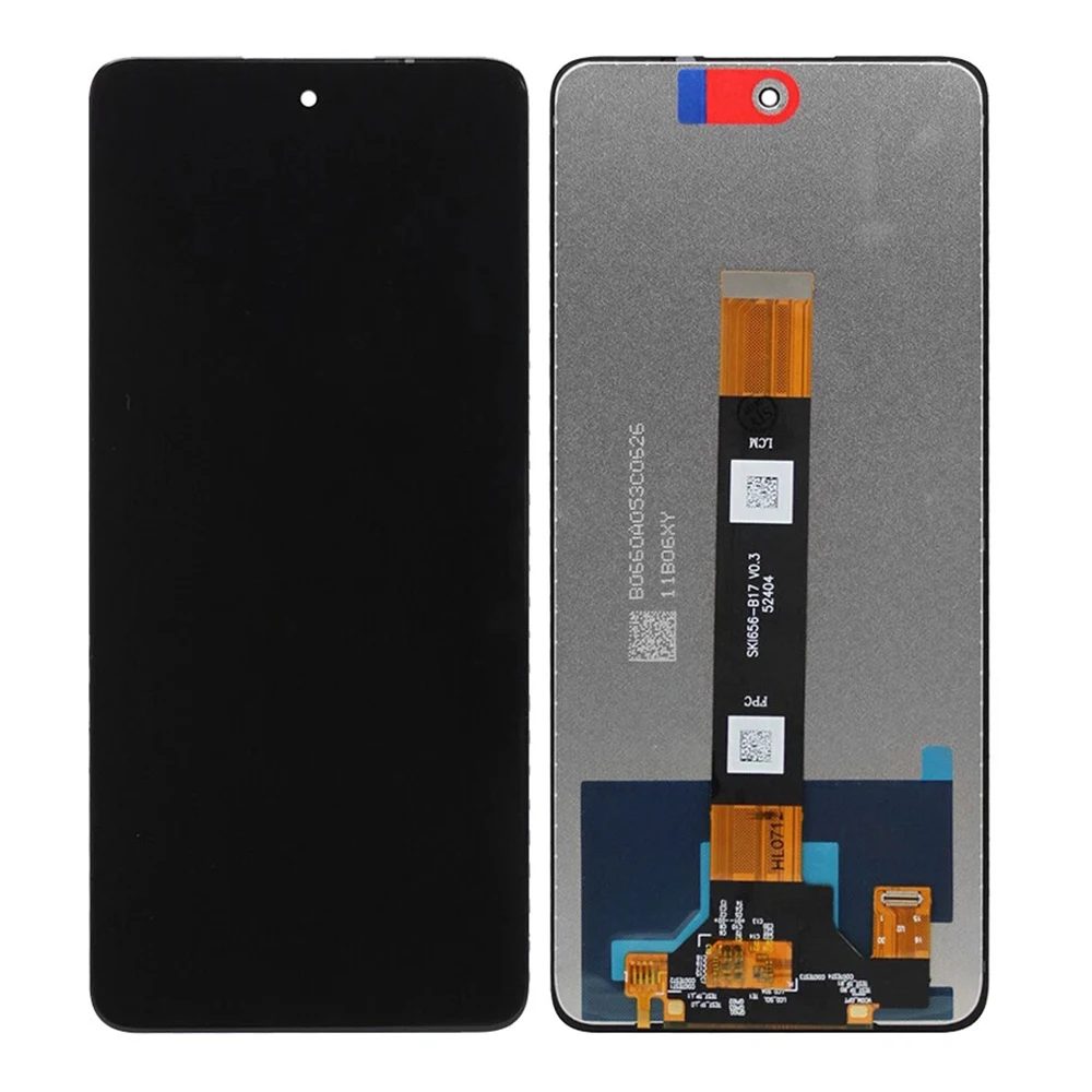 tcl-50-xe-nxtpaper-5g-t614j-t614ws-グレードb-lcdスクリーンとデジタイザーアセンブリ部品、光沢スクリーン（ロゴなし）用