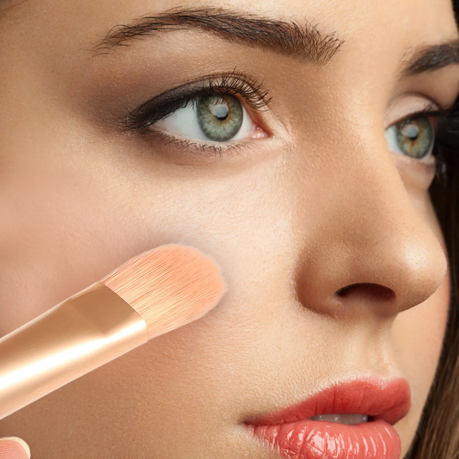 1 set mini set di pennelli per trucco pennelli cosmetici professionali applicatore portatile per fard in polvere strumenti di bellezza da viaggio