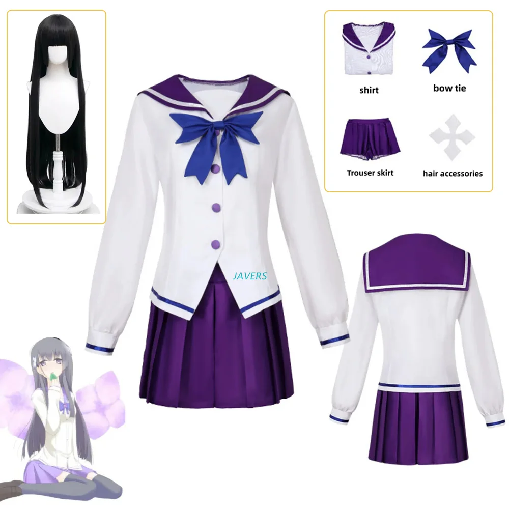 

Anime Undying Love Sanka Rea Sankarea Cosplay Costume Woman Wig Japanese Skirt School JK Uniform Girls Lovely Campus Sailor Suit