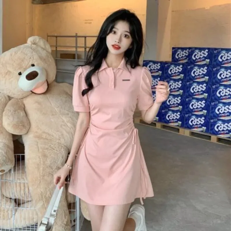 فستان ضيق فساتين حريمي أسود ضمادة Bodycon مشد ملابس بأكمام قصيرة صيف 2025 قطعة واحدة ملابس جديدة في متعرجة