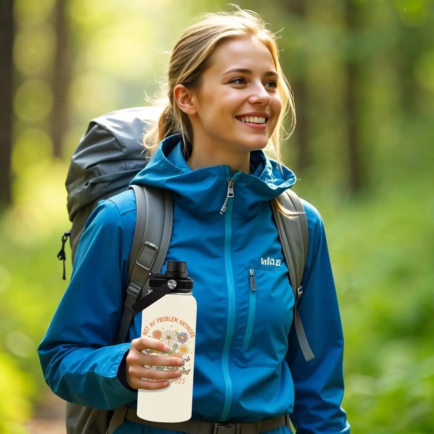 هدية التقاعد للمرأة 2025 - هدايا التقاعد المضحكة لترك زميل العمل، ليس مشكلتي بعد الآن كوب زجاجة ماء 32 أونصة،