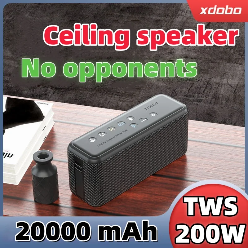 XDOBO wireless Bluetooth 100W Ultra high Power TWS up to 200W portable waterproof Four speakers 20000mAh large capacity battery