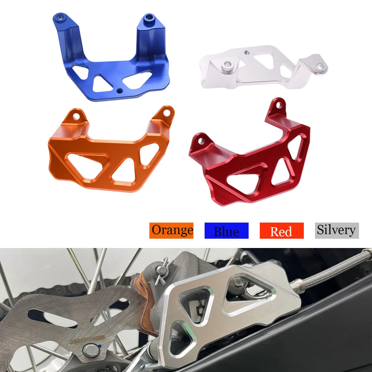 Rear Caliper Guard Rear Brake Disc CNC Guard Protector Cover For KTM EXC EXCF SX SXF XC XCW For Husqvarna TE FE FC TC 150-530cc