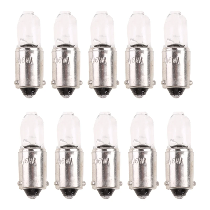 10Pcs Automotive Headlamp Light LED Bulb H6W 434 BAX9S 12V 6W Car Fog Light Bulb Automotive Light Bulbs