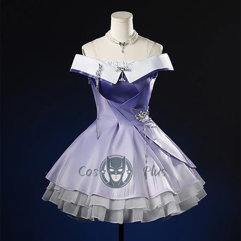 الحب والفضاء العميق البطلة تأثيري حلي شعر مستعار فستان قلادة بروش الدعائم مجموعة كاملة الزي للنساء فتاة أقرب لا تزال هالوين #2