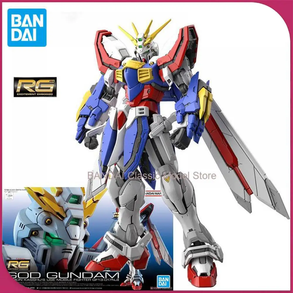 

Bandai натуральная фигурка God GUNDAM GF13-017NJII Gundam, комплект моделей, игрушки для мальчиков, подарки для детей