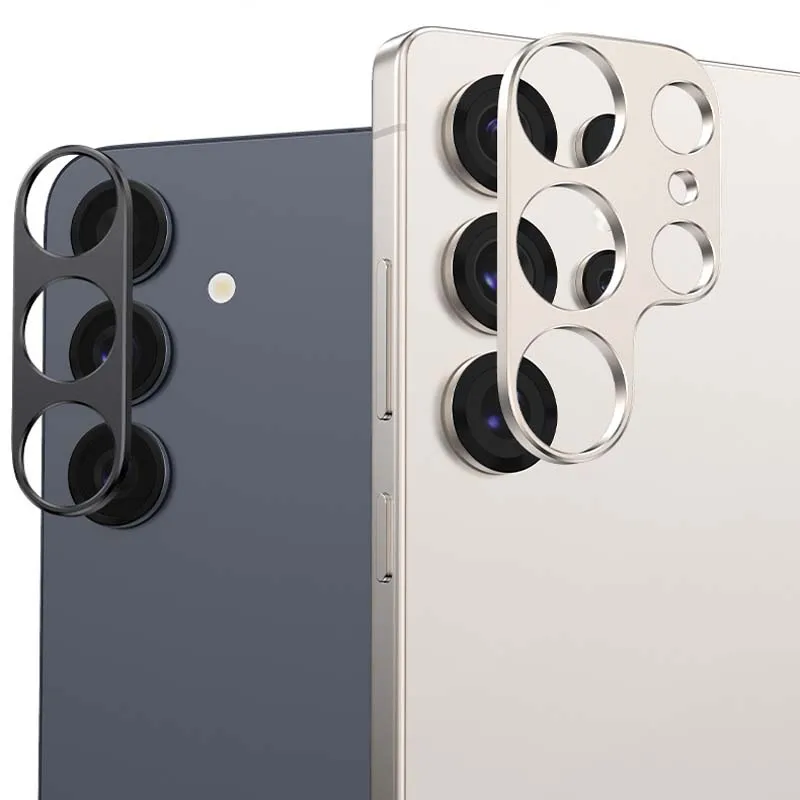 

for Samsung S25 Plus U S25+ Ultra Camera Bezel Cover Anti Scratch Black Metal Film Super Slim Hollow Lens Protector Cap Sticker