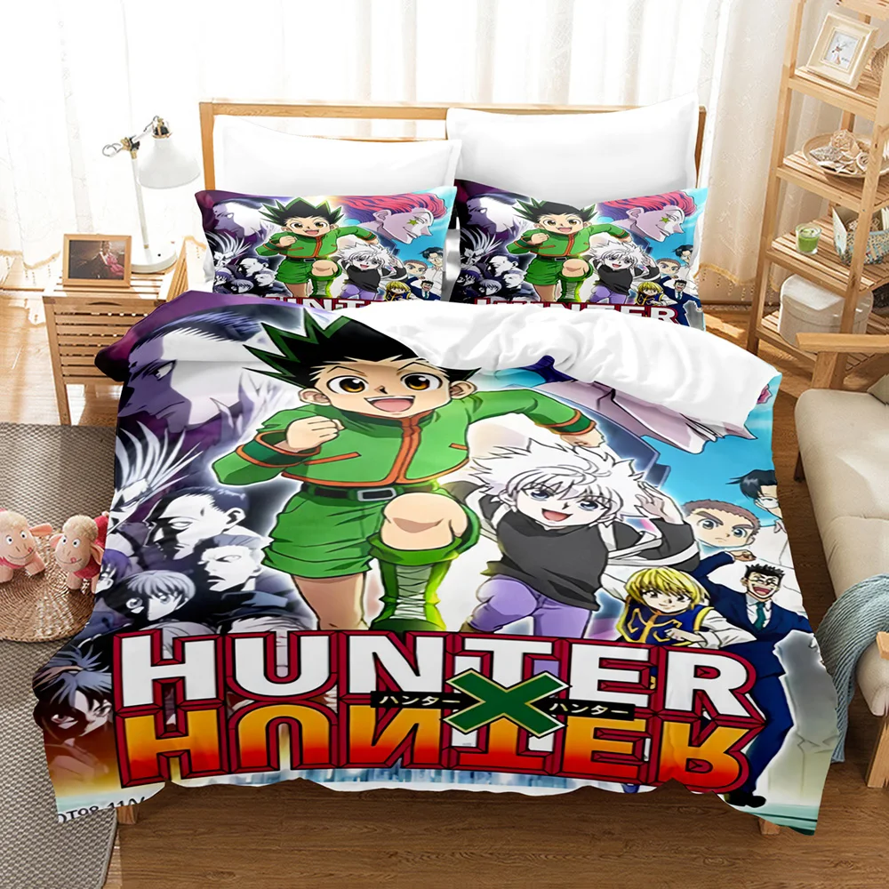 New 3d Print Anime Hunter X Hunter Bedding Set Single Twin Full Queen King Size Bed Set Adult Kid Bedroom Fashion Home Textiles