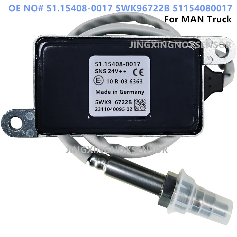 NEW 5WK96722B 51.15408-0017 5WK9 6722B 51154080017 Nitrogen Oxide NOx Sensor For MAN Truck 24V