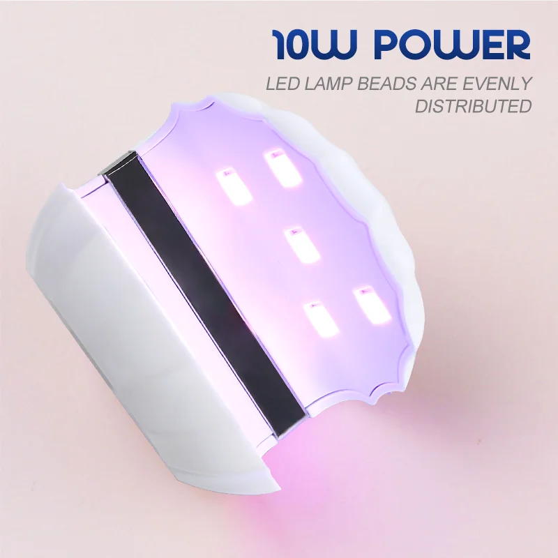 Clou Beaute UV LED Lamp 10W Nail Dryer For Machine Portable USB Cable Home Shell Nails Light Curer Nail Art Drying Tools