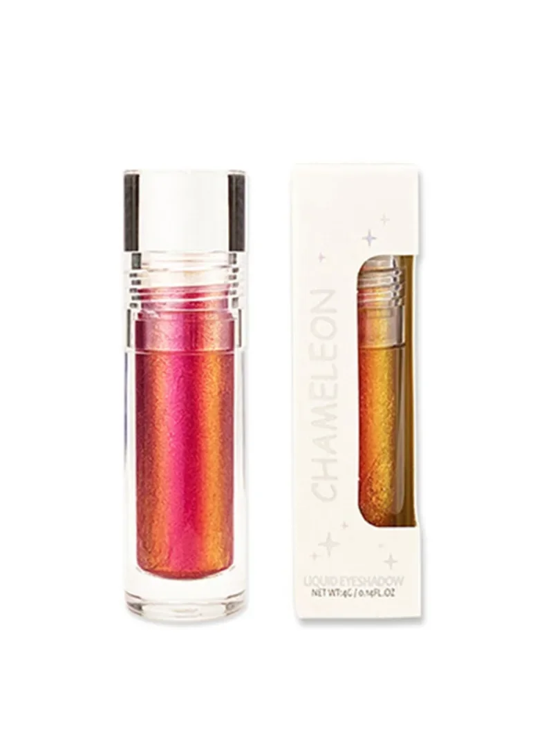 Private Label 6 Farben optisches Chamäleon flüssiges Lidschatten pigment Glitter langlebig leicht zu tragen Film bilden Bulk Make-up