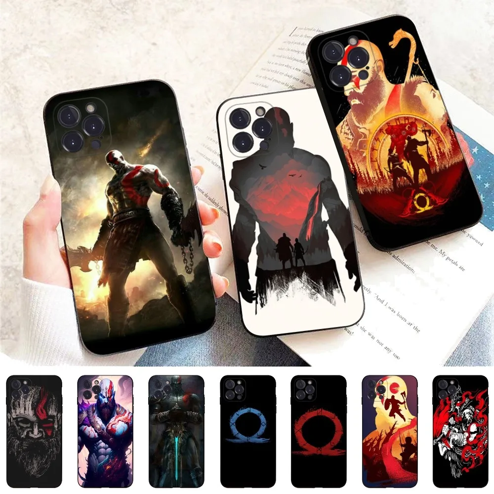 God of War Phone Case Silicone Soft for iphone 15 14 13 12 11 Pro Mini XS MAX 8 7 6 Plus X XS XR Cover