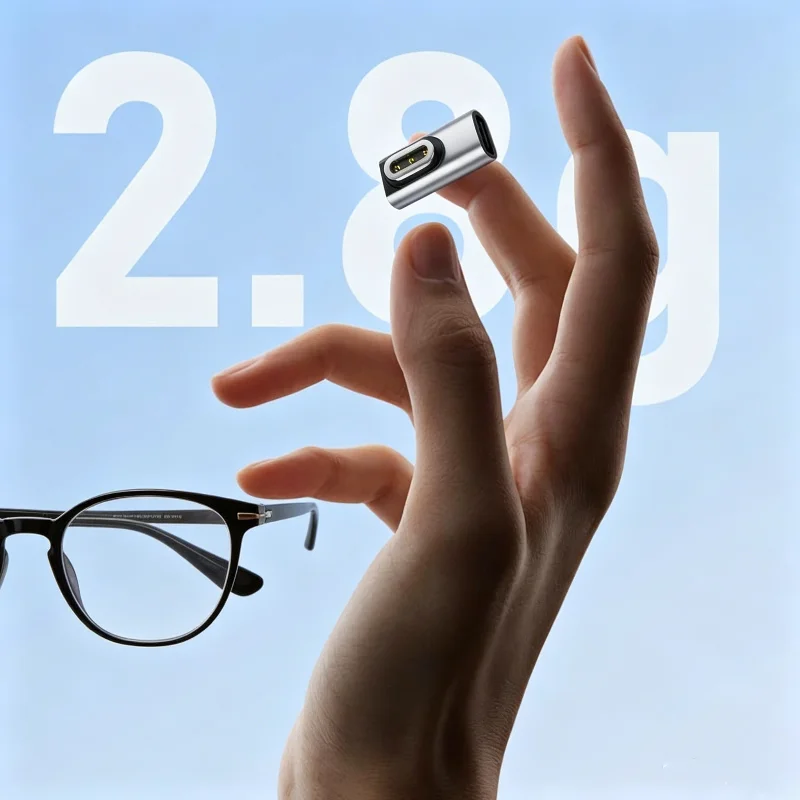 Magnetischer Ladeadapter für Rokid Smart Glasses, USB-C-Konverter-Anschluss für AI Intelligent Glasses, Ladezubehör