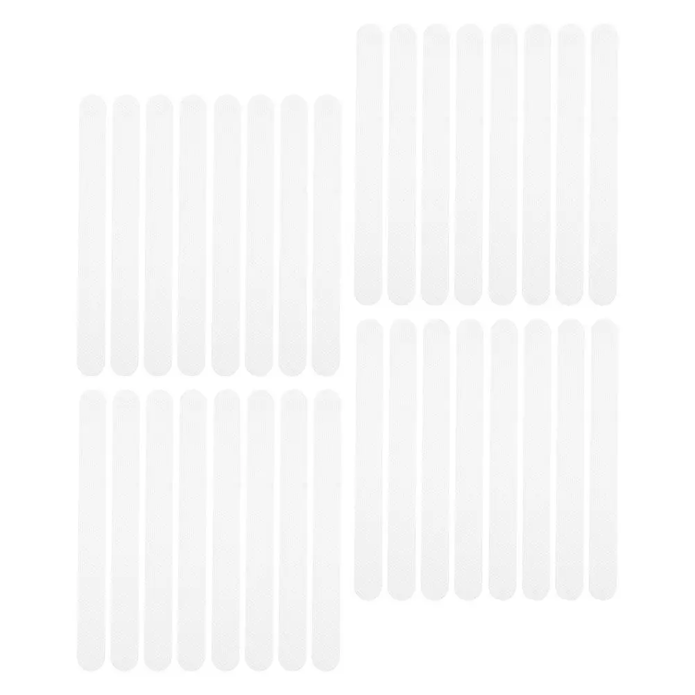 36Pcs Anti Slip Bathtub Strip Decals Transparent Shower Grip Pads for Bathroom Pool Stairs Safety Tape Stair Carpet Strips