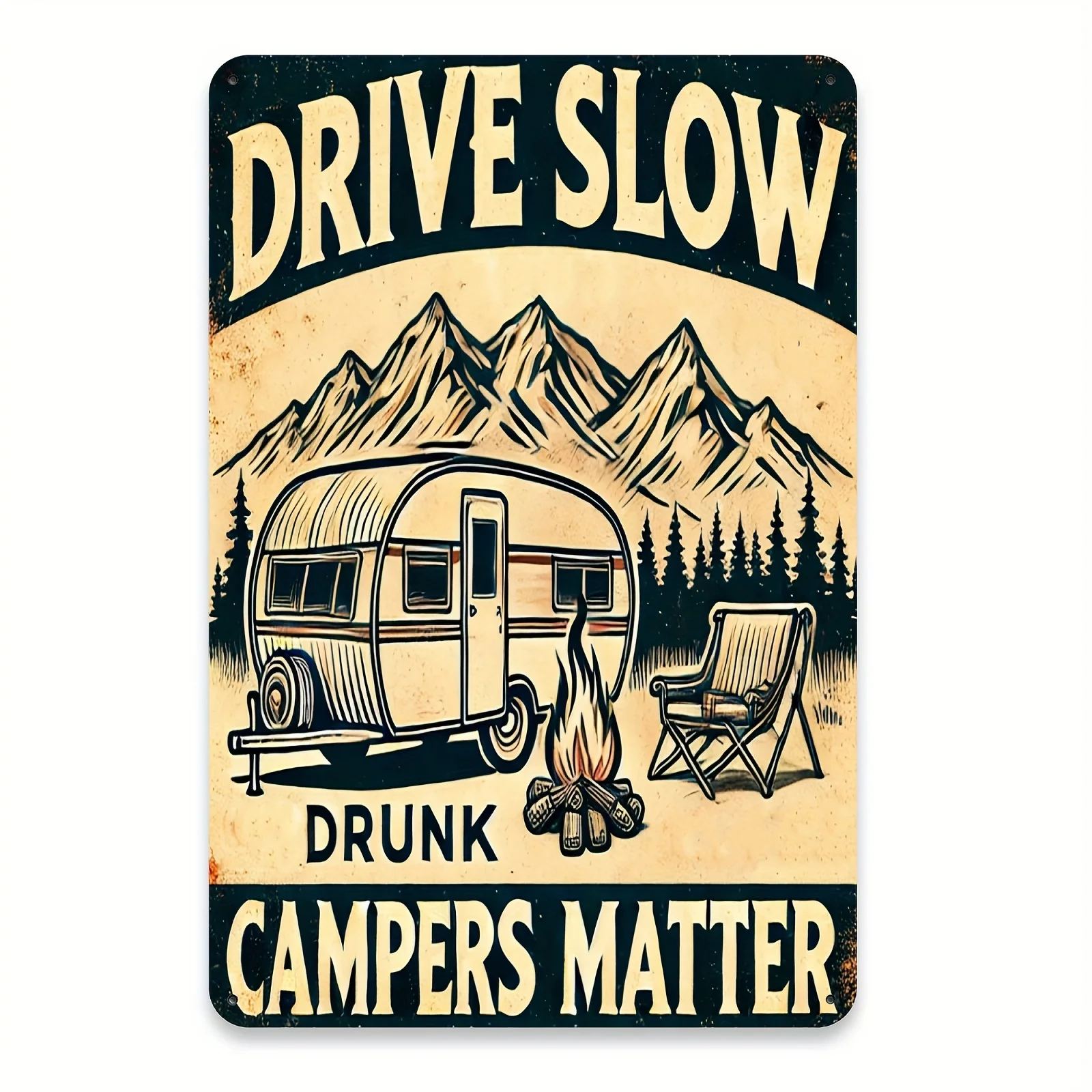 Vintage-Style Iron Metal Sign 