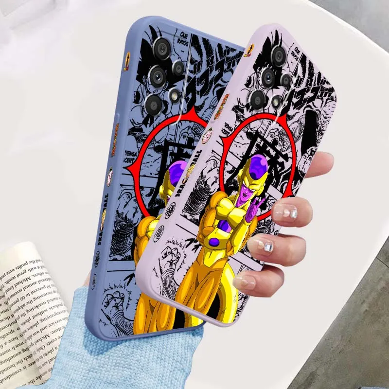 

Dragon Ball Anime Character Phone Case For Samsung Note 20 A17 A07 A36 A56 A73 A72 A71 A55 A54 A53 A52 A51 Liquid Left Rope