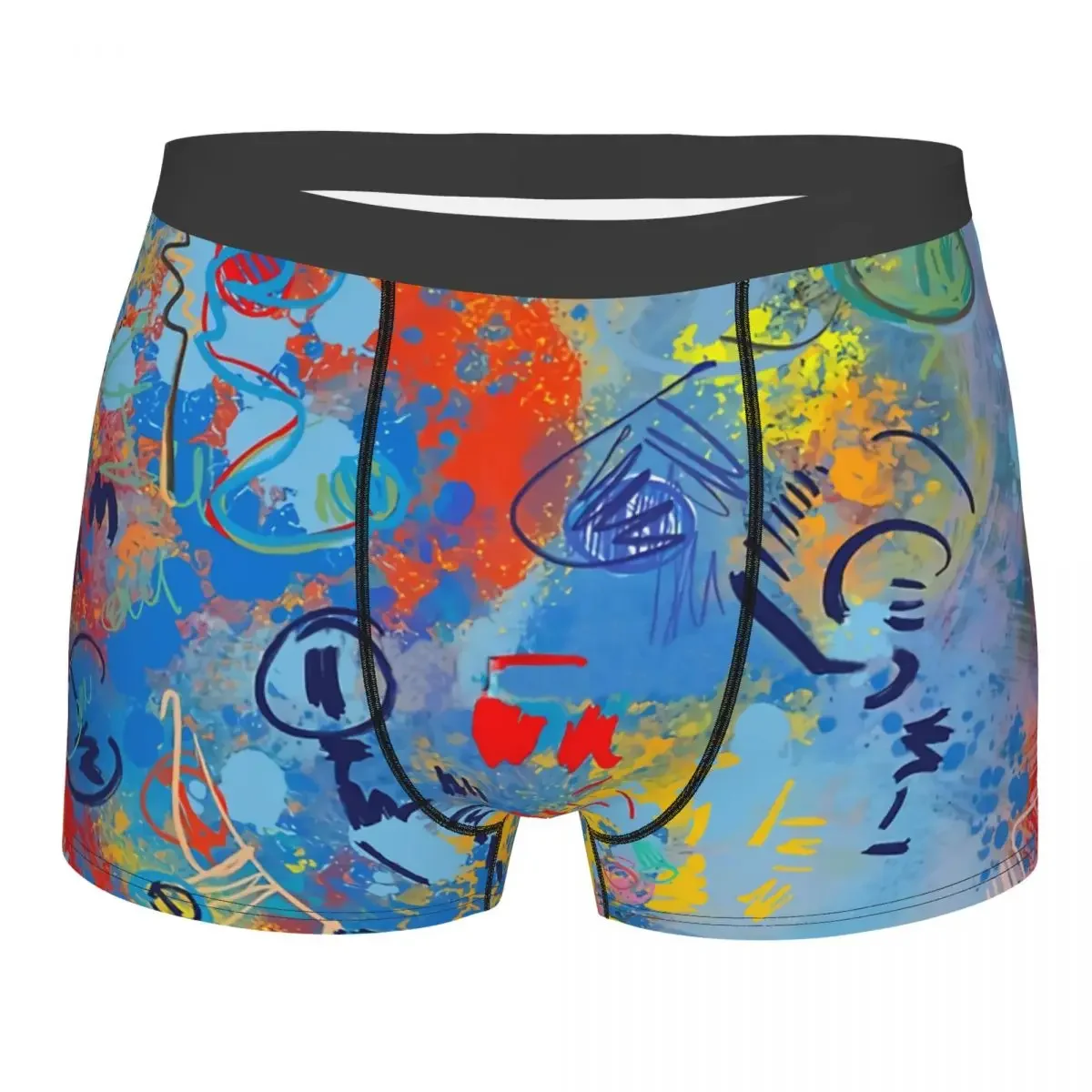 Hip Hop Graffiti Street Art Rainbow Of Love Underpants Cotton Panties Men's Underwear Comfortable Shorts Boxer Briefs