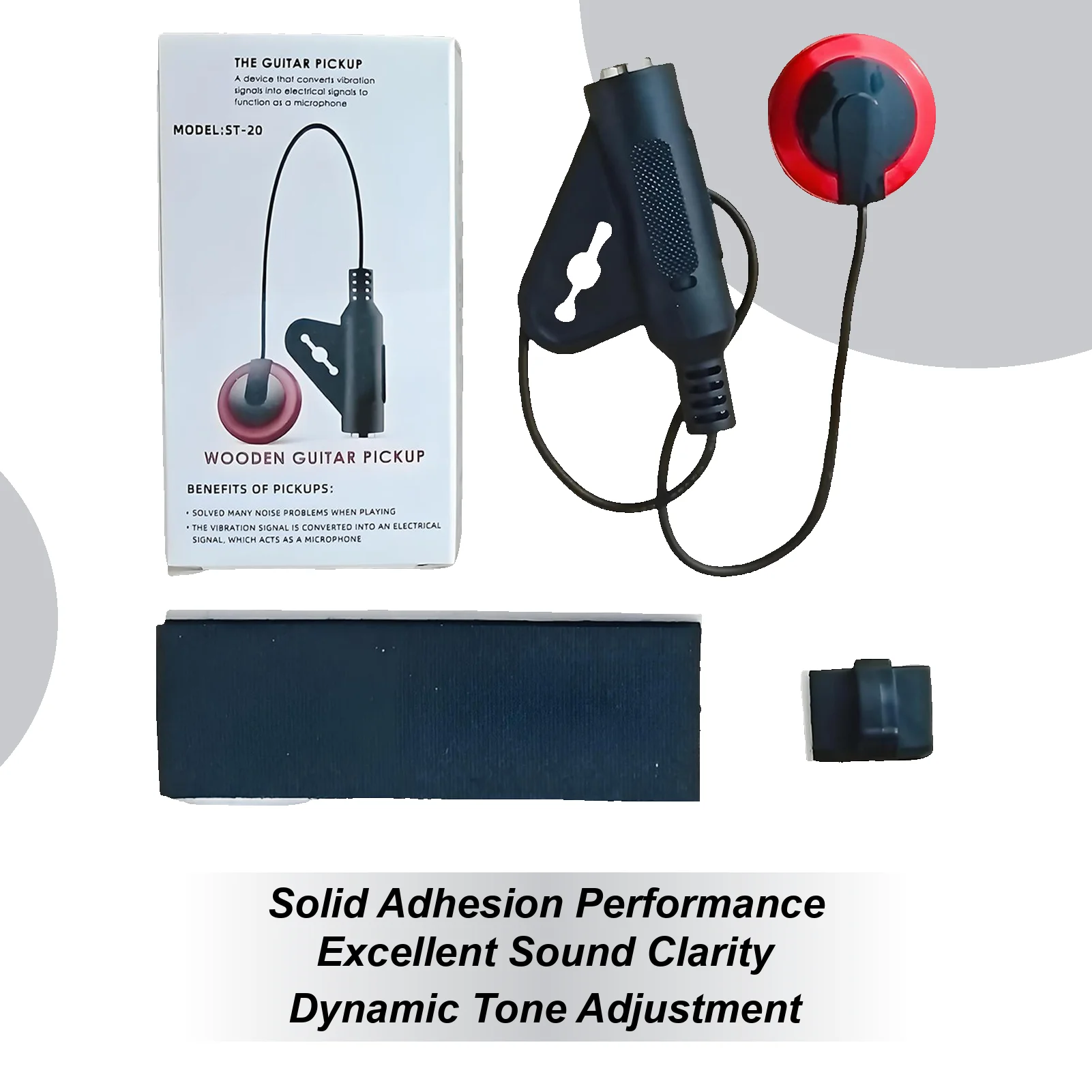 Acoustic Guitar Pickup Banjo Pickup Bass Ukulele Violin Banjo Tuner For Performance Recording Players Professional Travel