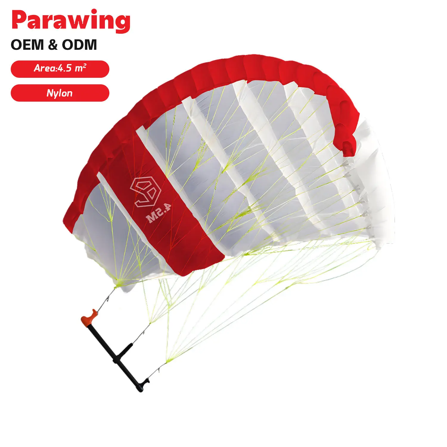 Parawing 4M Kitesurfing Kit for Beginners - Wind Foil Paraglider Downwind Surfboard Efoil Wingfoil - Surfing Skateboard Kite
