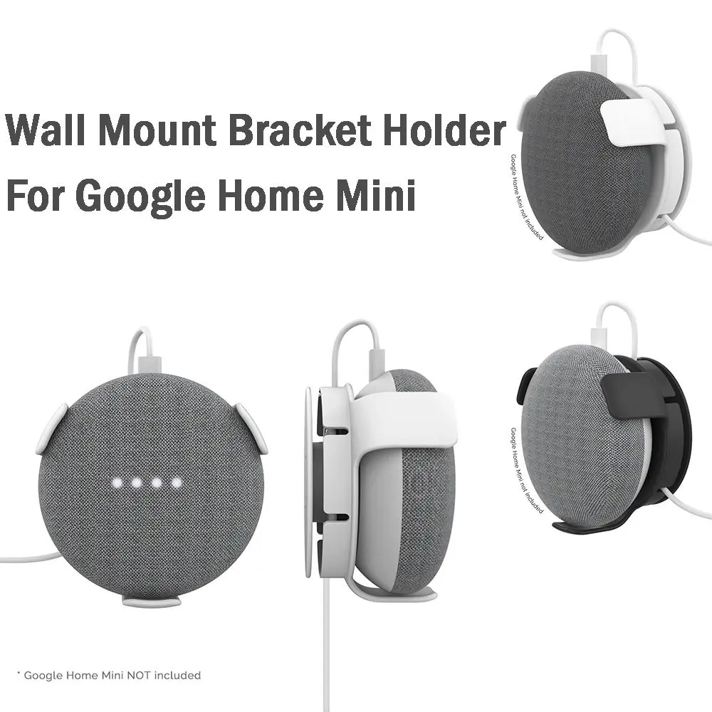 Para Google Home Mini soporte de montaje en pared para Google Home Mini altavoz inteligente gestión de cables colgador de almacenamiento