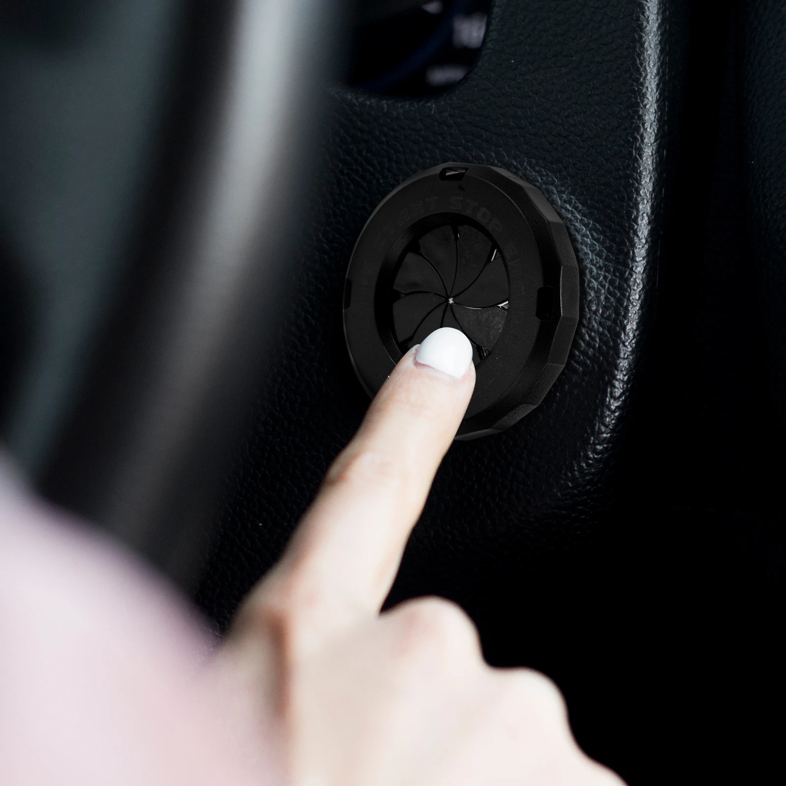 

Start Knob Protection Sturdy Secure Fit Easy Installation Stylish Design Car Interior Accessories Engine Ignition Button Cover