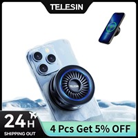 TELESIN Magnetic Wireless Charger & Cooling Fan for Mobile Phone iPhone 16 Pro Max 15 14 13 Android Cooler Phone Gaming