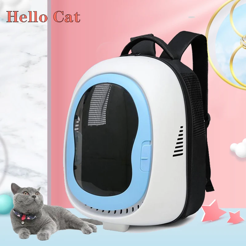 

Pet Cat Backpack Breathable Cat Outdoor Travel Carrier Bag Space Capsule Cage Shading Shoulder Pet Backpack Cat Accessories