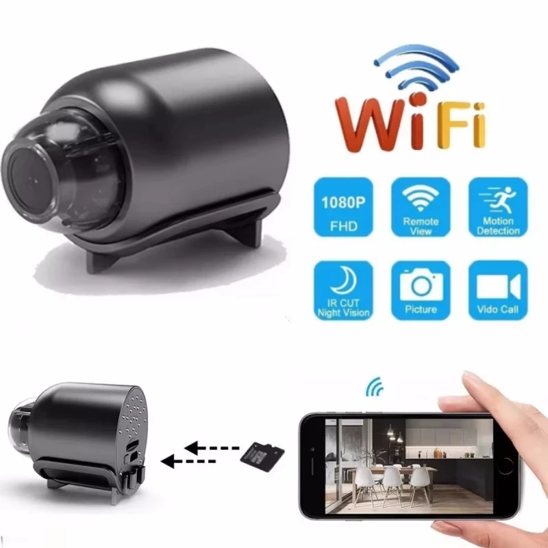 

X5 Mini IP WiFi Camera Baby Monitor indoor Safety Security Night Vision 1080p Remote Camcorders Video Surveillance Smart Home