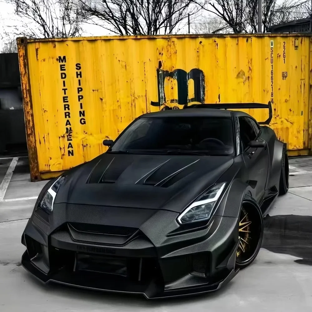 New for GTR35 Liberty Walk V3 Wide Body Kit with Front/Rear Bumpers Spoilers & Side Skirts