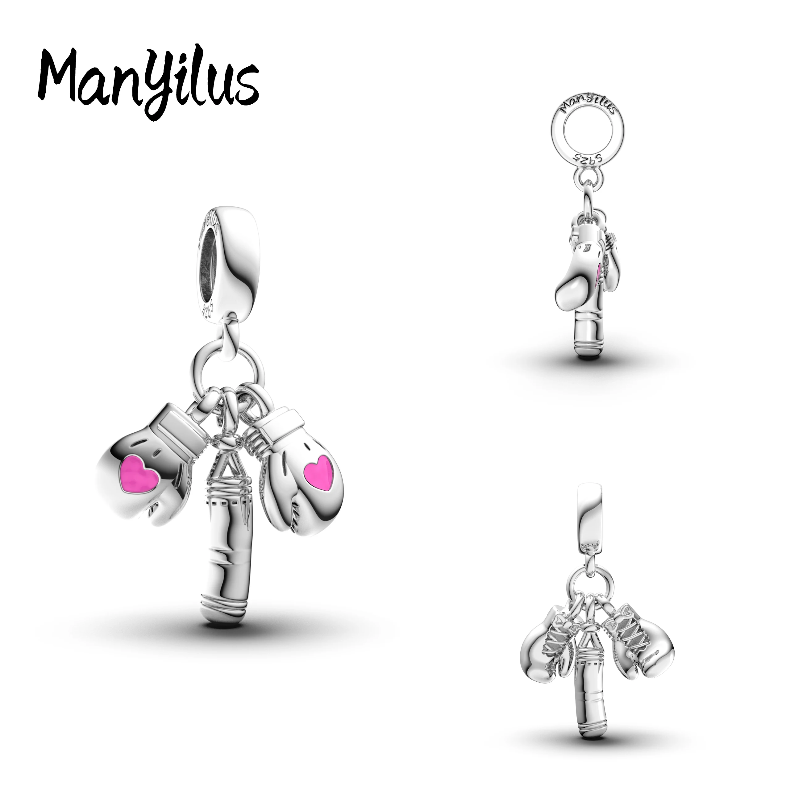 

Manyilus Charms Plata 925 Charms 925 Originales Bracelets All for 1 Real Jewelry Italyan Charm Bracelet Women Pendant Pearl 925