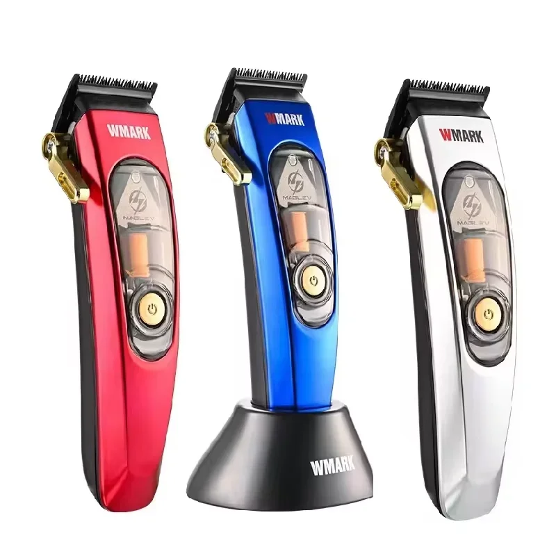 WMARK NG 9004 MAGLEV Motor 10000RPM Professional Electric Hair Clipper DLC Blade 3-color Magnetic Suction Housing Barber Shop