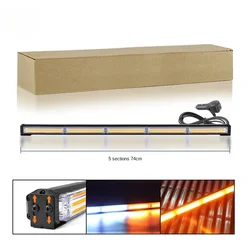 74cm 29.1“ 5Single-Sided Car Flashing Light Cob Radiator Grille of Car Led Car Engineering Vehicle Warning Light Ceiling