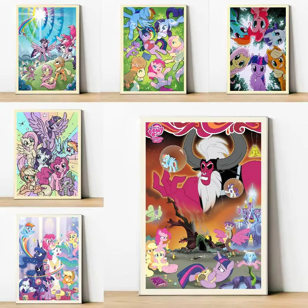 HD Poster Poster Painting Wall Art Mural For Living Room Home Decor And Gifts Anime M-My L-Little P-Ponys