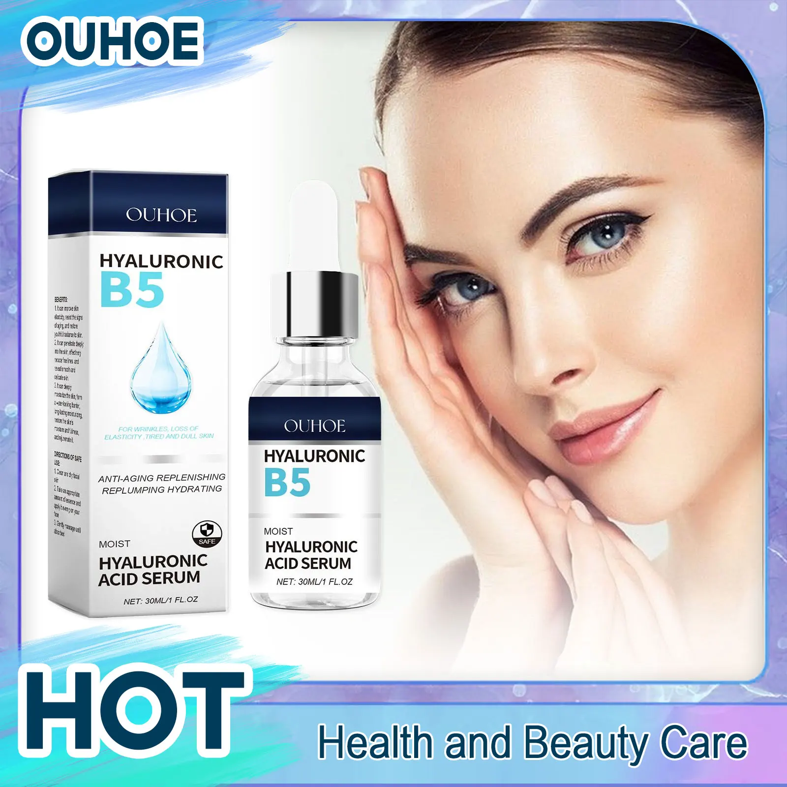 

Hyaluronic B5 Serum Reduce Fine Lines Lifting Firming Tighten Brighten Moisturizing Nourishing Facial Essence Skin Care Products