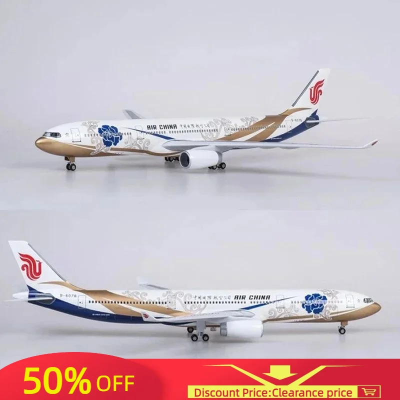 

47CM 1:135 Scale Airbus A330 Model AIR China Airlines Airway W Landing Gear Wheels Lights Resin Aircraft Plane Collectible Toy