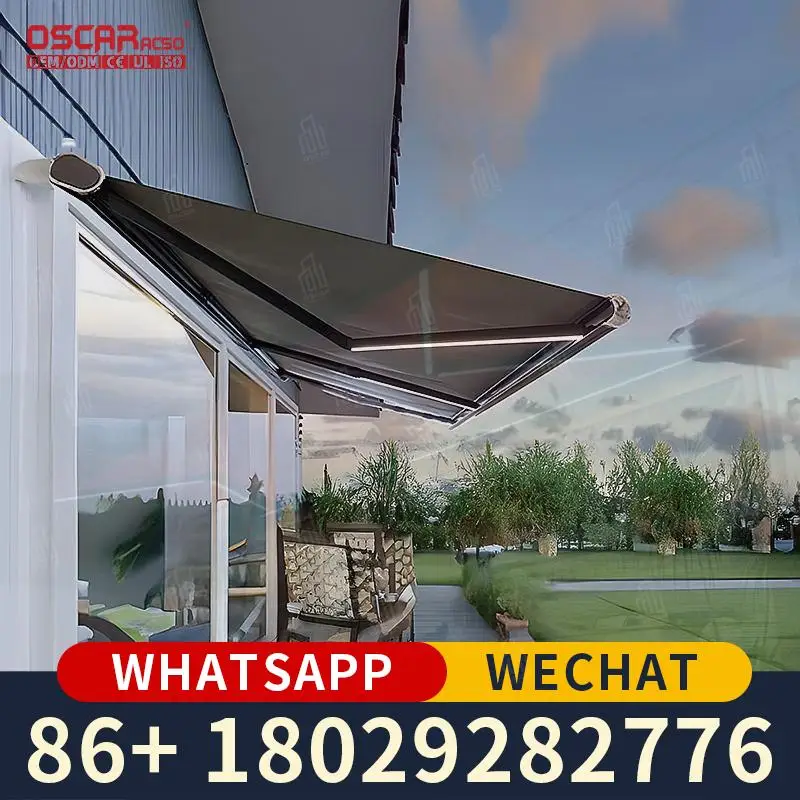 

Motorized Waterproof UV Protection Garden Patio Outdoor Camping Beach Adjustable Shelter Sun Shade Retractable Awning