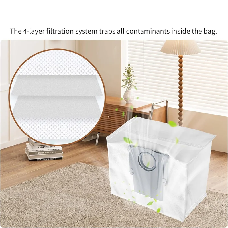 AT28-Vacuum Bags For Roborock Q5 Max+ /S8+ /S8 Pro Ultra /S7 Maxv Ultra /S7 Max Ultra Robot Vacuum Parts