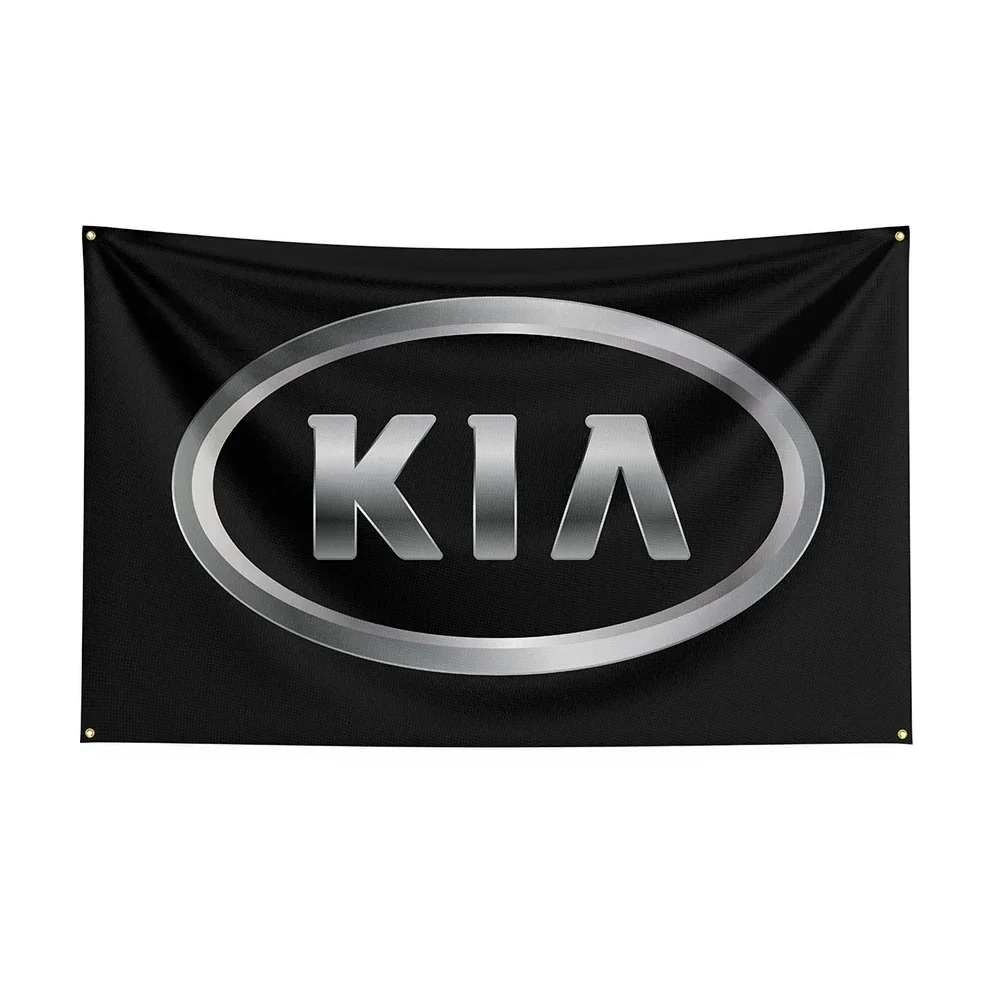 

Q 90x150cm Kias Flag Polyester Printed Racing Car Banner For Decor - Ft Flags Decor,flag Decoration Banner Flag BannerB