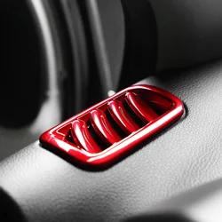 Red Interior Dashboard Front Upper Air Vent Outlet Decorative Frame Cover For Kia Morning Picanto 2021-2023