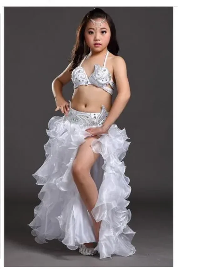 1set/lot children belly dancing set Kids belly dance costumes Indian Performance Cloth candy color