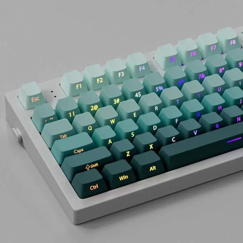 

135 Keys Deep Sea Double Shot Shine Through PBT Keycaps OEM Profile Side Printed RGB Backlit Keycaps for MX Switches Keyboards