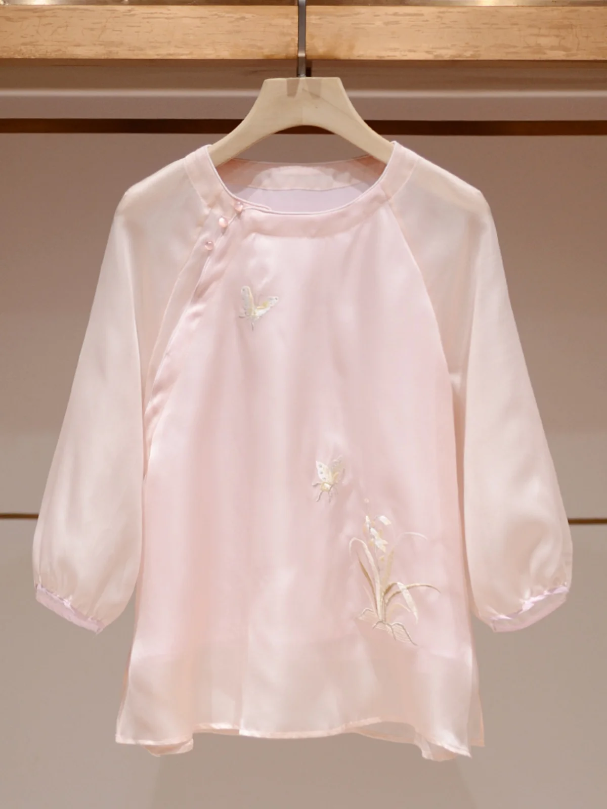 

Женское круглое дышащее летнее новое поступление Bubble Sve irt в китайском стиле свободного кроя, новое поступление JOOva irt