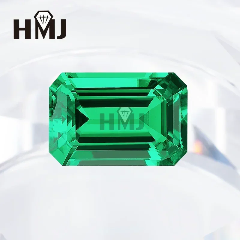 

Lab Grown Columbia Emeralds Hydrothermal Emerald Cut Hand Cutting Beads Advanced Jewelry Making Materials AGL Certificate