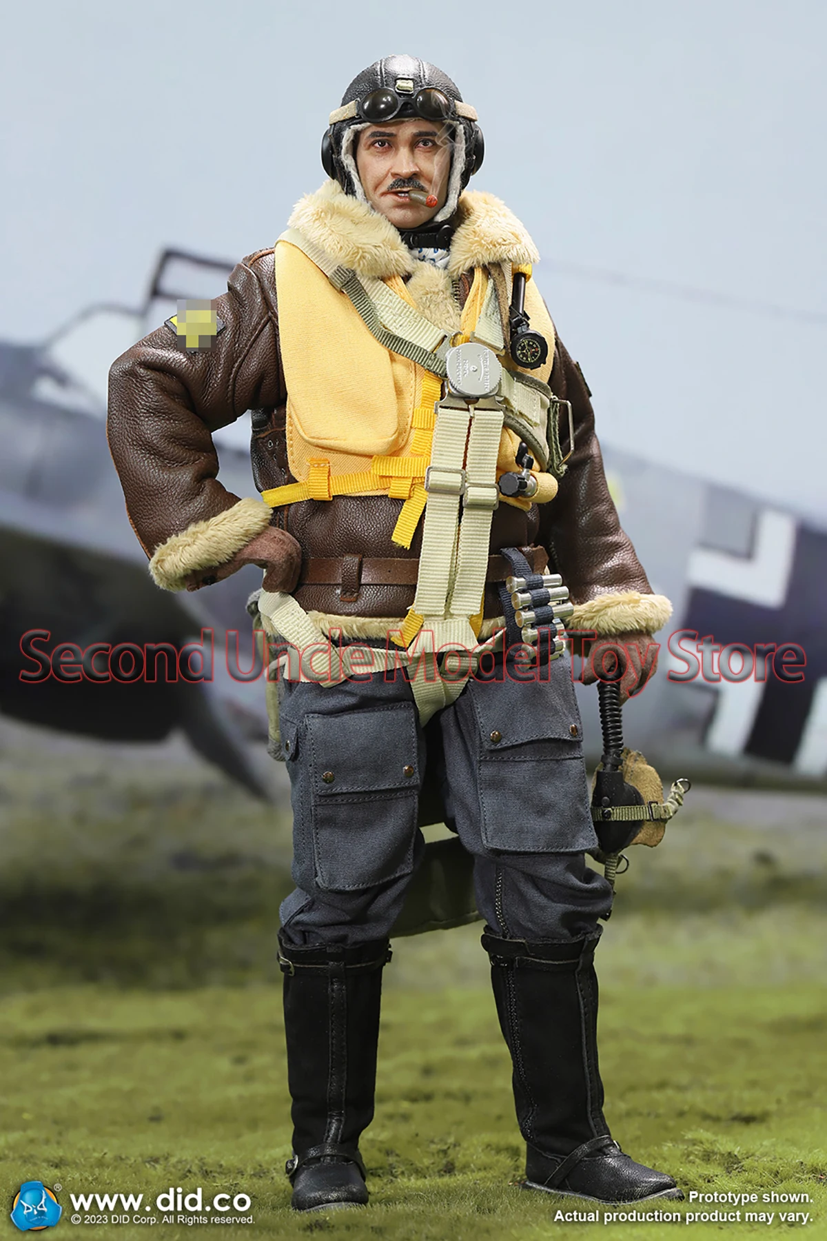 

DID D80165 1/6 WWII Ace Pilot 12'' Male Soldier Military Action Figure Full Set Collectible Model Toys Gift