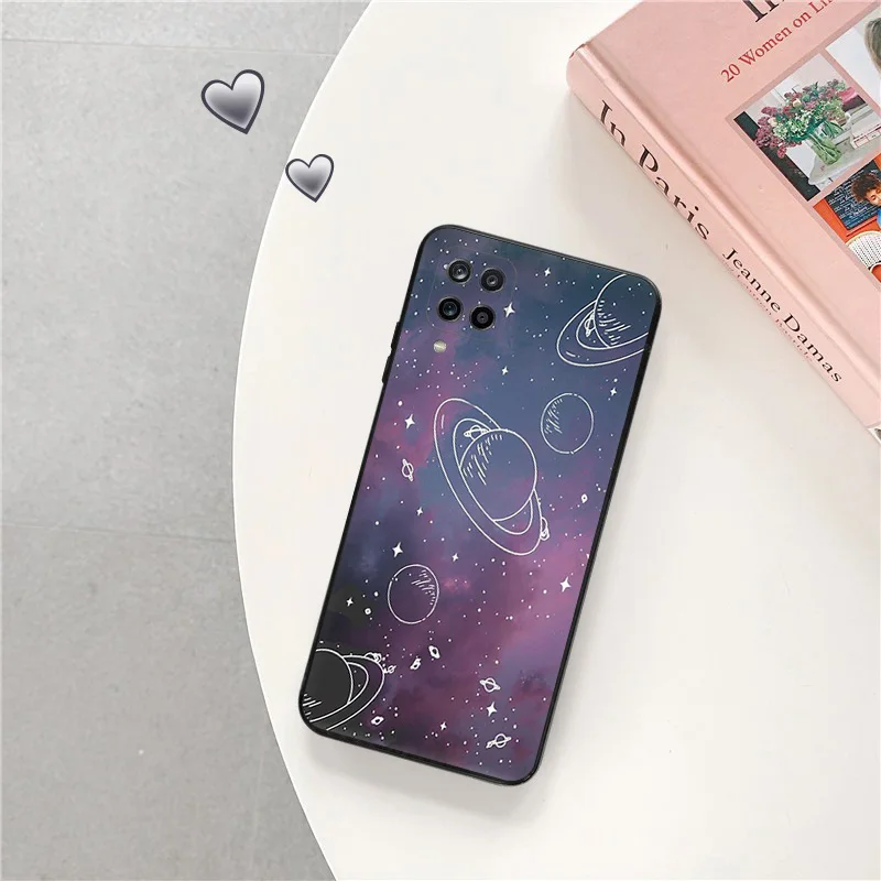 Phone Case for Samsung A40 A51 A52 A53 A54 A71 A72 A73 A74 A41 A42 A31 A32 A33 A34 50 Zodiac Constellations Black Silicone Cover