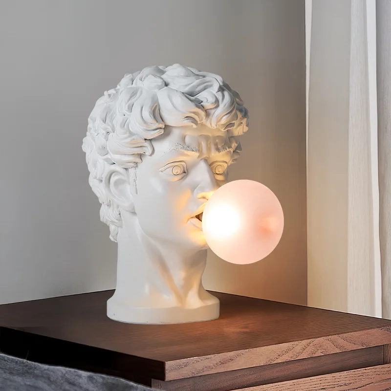 Creative Sculpture David Blows Bubbles Glass Floor Lamps Ornament Foyer Exhibition Hall Villa Atmosphere Decorative Table Lights