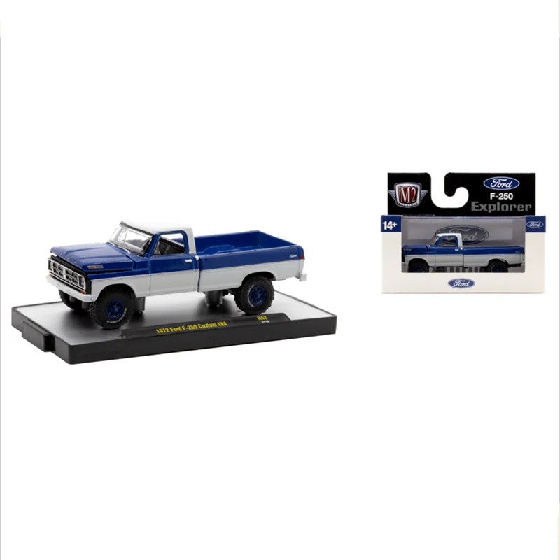 

M2 Machines 1:64 Scale Diecast Alloy 1972 Ford F-250 Custom 4X4 Toys Cars Model Classics Adult Gifts Souvenir Static Display