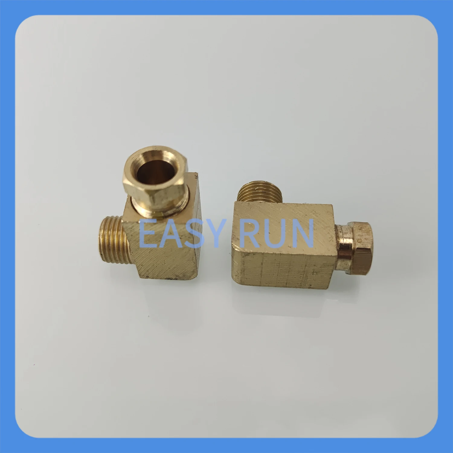 M10*1 External Thread 6mm Copper Compression Fitting for Oil Distribution 10 pieces