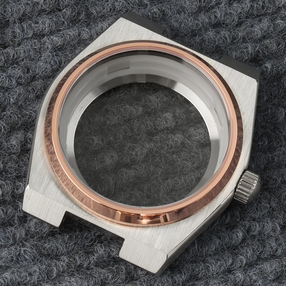 40mm For PRX Super Player Mod Watch Case 316L Solid Stainless Steel Bracelet Watch Case Fit Seiko NH35 NH36 Automatic Movement