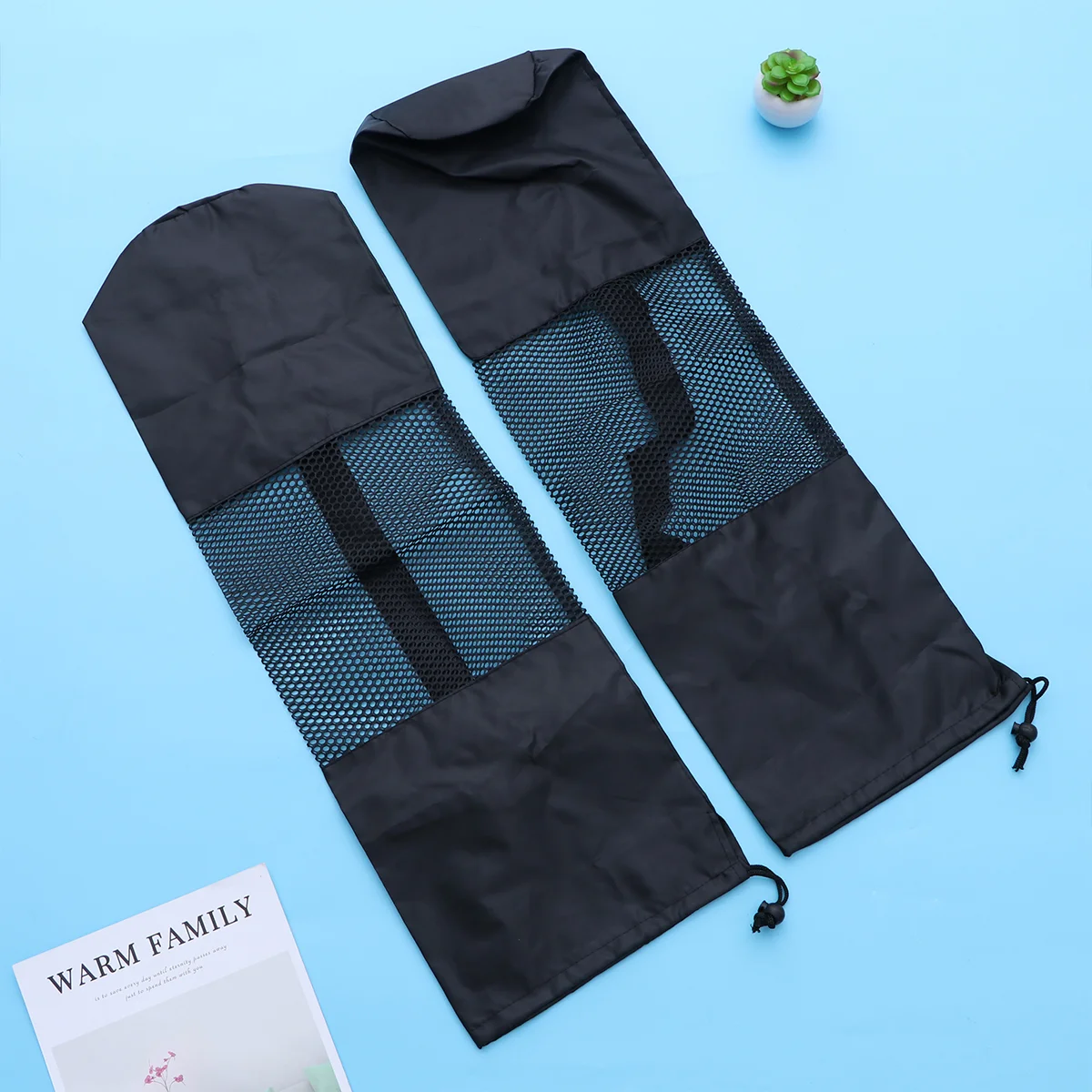 2 PCS Yoga Mat Door Equipment Bag Storage Duffle Tote Exercise Fitness Carrier Yaga Sling Earth Tones Folding